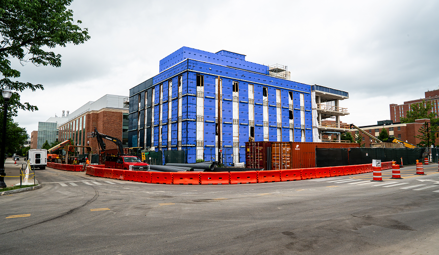 A picture of the OSU Biomedical Engineering Building in Columbus, Ohio.